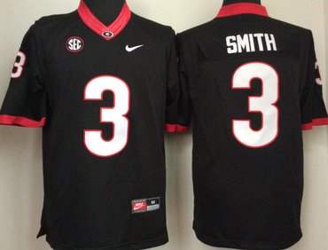 Georgia Bulldogs 3 Roquan Smith Black College Football Jersey