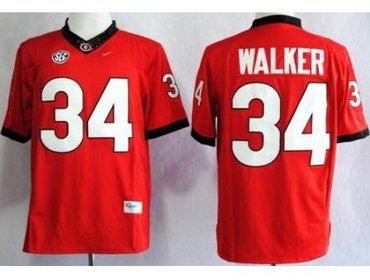 Georgia Bulldogs 34 Herschel Walker Red Limited NCAA Jerseys