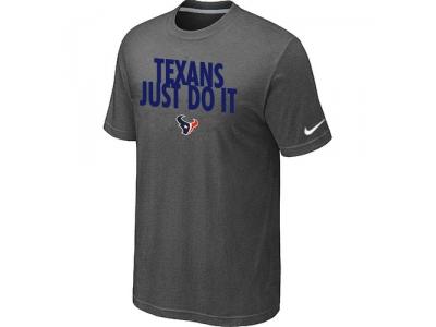 NFL Houston Texans Just Do It D.Grey T-Shirt