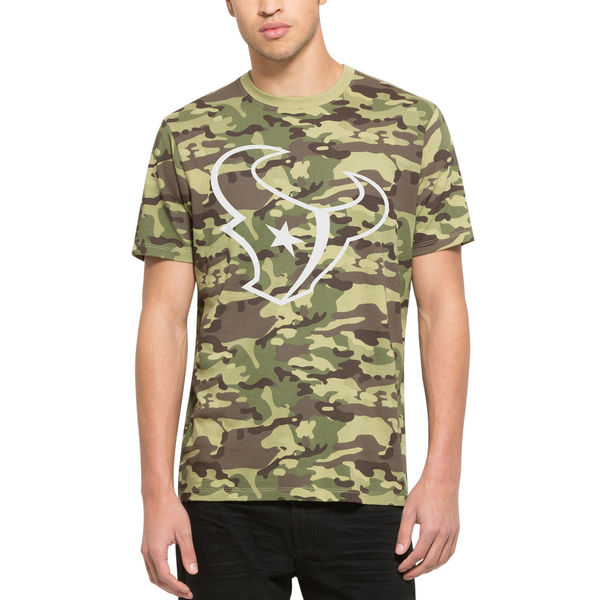 Houston Texans Fresh Team Logo Camo Men's Short Sleeve T-Shirt