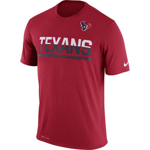 Men's Houston Texans Nike Practice Legend Performance T-Shirt Red