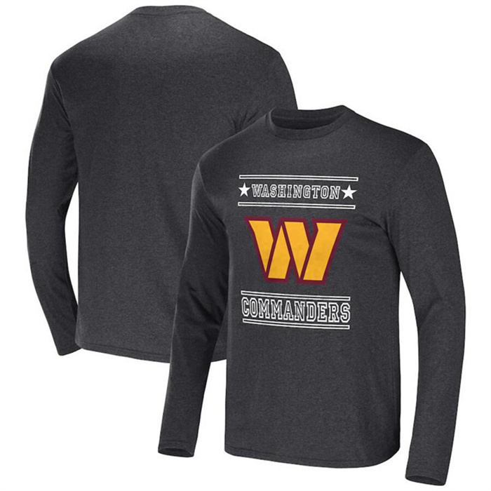 Men's Washington Commanders Heathered Charcoal X Darius Rucker Collection Long Sleeve T-Shirt