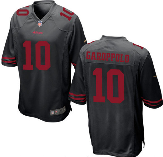 Nike NFL 49ers #10 jimmy garoppolo Black Vapor Untouchable Limited Jersey