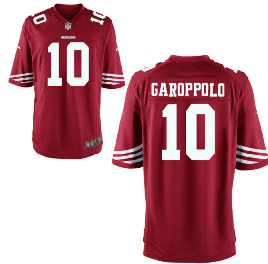 Nike NFL 49ers #10 jimmy garoppolo Red Vapor Untouchable Limited Jersey