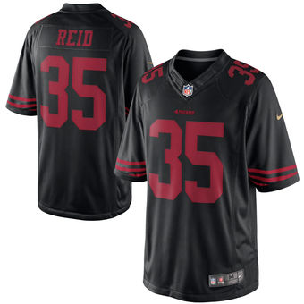 Men's San Francisco 49ers #35 Eric Reid Nike Black Alternate Limited Jersey