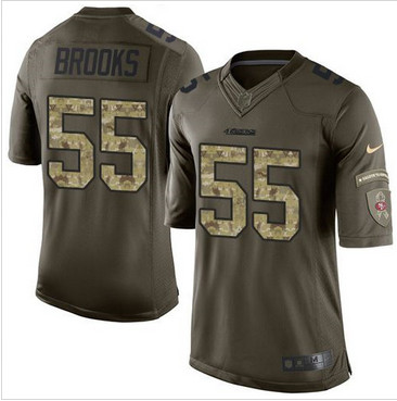 Nike San Francisco 49ers #55 Ahmad Brooks Green Men's Stitched NFL Limited Salute to Service Jersey