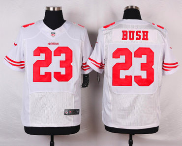 New San Francisco 49ers 23 Reggie Bush white Jerseys (Elite)