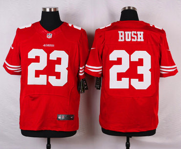 New San Francisco 49ers 23 Reggie Bush red Jerseys (Elite)