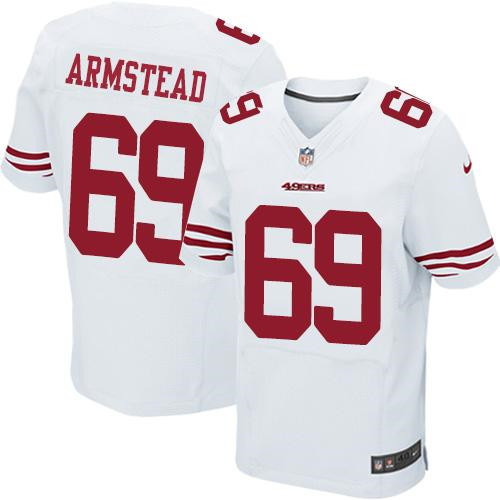 NEW San Francisco 49ers #69 Arik Armstead White Men's Stitched NFL Elite Jersey