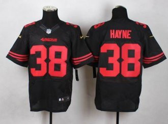 Nike San Francisco 49ers #38 Jarryd Hayne Black Alternate Men's Stitched NFL Elite Jersey