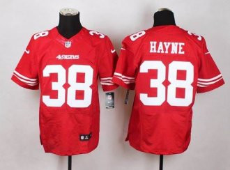 Nike San Francisco 49ers #38 Jarryd Hayne Red Team Color Men's Stitched NFL Elite Jersey