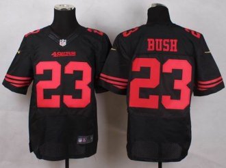 Nike San Francisco 49ers #23 Reggie Bush Black Alternate Men's Stitched NFL Elite Jersey