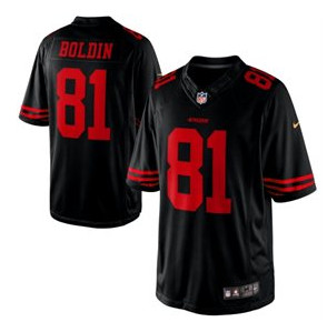 2015 New Nike San Francisco 49ers #81 Anquan Boldin Black Alternate Limited Jersey