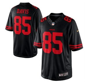 2015 Nike NFL San Francisco 49ers #85 Vernon Davis Black Limited Alternate Jersey