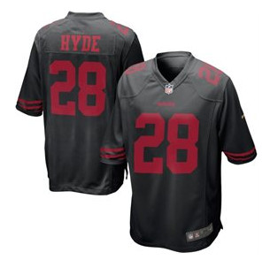 Nike NFL San Francisco 49ers #28 Carlos Hyde Black Alternate Limited Jersey