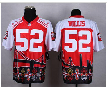 NEW San Francisco 49ers #52 Patrick Willis Red NFL Elite Noble Fashion Jersey