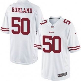 Nike San Francisco 49ers #50 Chris Borland White NFL Limited Jersey