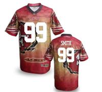 San Francisco 49ers #99 SMITH Men's Stitched NFL Elite Fanatical Version Jersey (13)