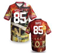 San Francisco 49ers #85 DAVIS Men's Stitched NFL Elite Fanatical Version Jersey (10)