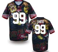 San Francisco 49ers #99 SMITH Men's Stitched NFL Elite Fanatical Version Jersey (1)