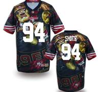 San Francisco 49ers #94 SMITH Men's Stitched NFL Elite Fanatical Version Jersey (1)