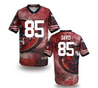 San Francisco 49ers #85 DAVIS Men's Stitched NFL Elite Fanatical Version Jersey (4)