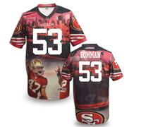 San Francisco 49ers #53 BOWMAN Men's Stitched NFL Elite Fanatical Version Jersey (9)