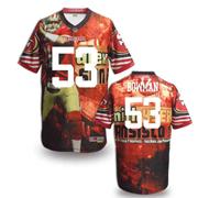 San Francisco 49ers #53 BOWMAN Men's Stitched NFL Elite Fanatical Version Jersey (7)