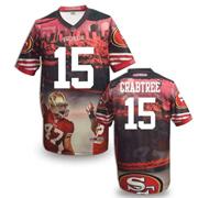 San Francisco 49ers #15 CRABTREE Men's Stitched NFL Elite Fanatical Version Jersey (9)