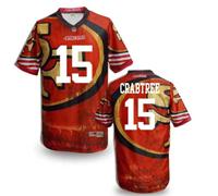 San Francisco 49ers #15 CRABTREE Men's Stitched NFL Elite Fanatical Version Jersey (8)