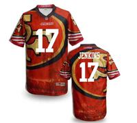 San Francisco 49ers #17 JENKINS Men's Stitched NFL Elite Fanatical Version Jersey (8)