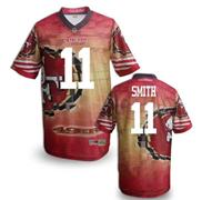 San Francisco 49ers #11 SMITH Men's Stitched NFL Elite Fanatical Version Jersey (13)