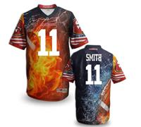 San Francisco 49ers #11 SMITH Men's Stitched NFL Elite Fanatical Version Jersey (12)