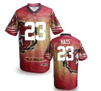 San Francisco 49ers #23 MAYS Men's Stitched NFL Elite Fanatical Version Jersey (13)