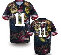 San Francisco 49ers #11 SMITH Men's Stitched NFL Elite Fanatical Version Jersey (1)