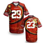 San Francisco 49ers #23 MAYS Men's Stitched NFL Elite Fanatical Version Jersey (8)