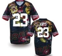 San Francisco 49ers #23 MAYS Men's Stitched NFL Elite Fanatical Version Jersey (1)