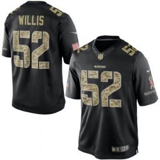 San Francisco 49ers #52 Patrick Willis Nike Black Salute To Service Jersey