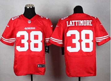 New San Francisco 49ers #38 Marcus Lattimore Red Team Color NFL Elite Jersey