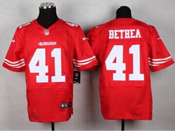 New San Francisco 49ers #41 Antoine Bethea Red Team Color NFL Elite Jersey