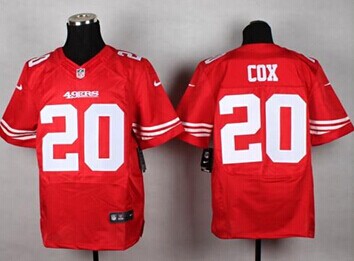 New San Francisco 49ers #20 Perrish Cox Red Team Color NFL Elite Jersey