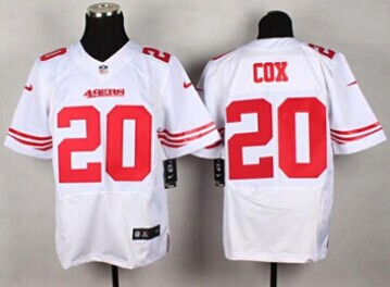 New San Francisco 49ers #20 Perrish Cox White NFL Elite Jersey