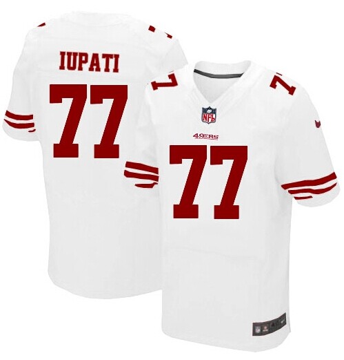 New Mike Iupati San Francisco 49ers Elite White Jersey