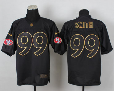 NFL 2014 PRO Gold lettering San Francisco 49ers #99 Smith fashion jerseys