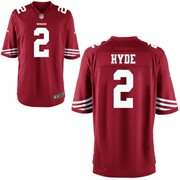 2014 NFL Draft San Francisco 49ers #2 Carlos Hyde red Game Jersey