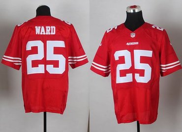 NEW 49ers #25 Jimmie Ward Red Team Color Men's Stitched NFL Elite Jersey