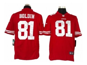 NEW jerseys san francisco 49ers #81 boldin red(Limited)