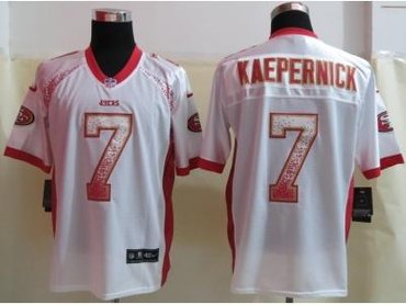 NEW San Francisco 49ers #7 Kaepernick White Jerseys(Drift Fashion Elite)