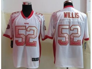 NEW San Francisco 49ers #52 Willis White Jerseys(Drift Fashion Elite)