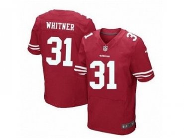 NEW NFL San Francisco 49ers #31 Whitner Red Jerseys(Elite)